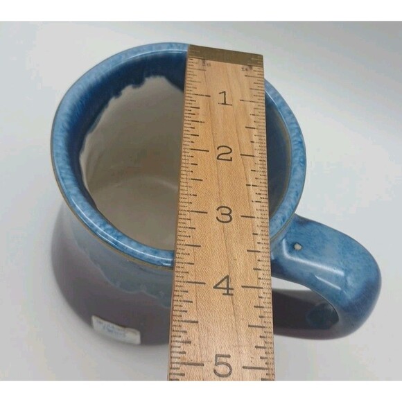 Tumbleweed Pottery Mug Feel Free To Bite Me Stoneware Blue Drip Purple Glaze - Picture 4 of 10